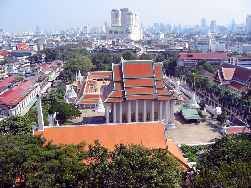 Thailand, Bangkok, Wat Saket